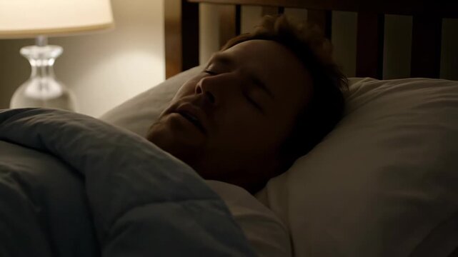 Men's bedroom bed sleeping material, men sleeping at night