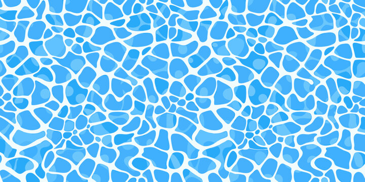 network of light blue shapes vector pattern
