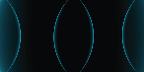 Blue planet Neptune, silhouette on a black background. 3d rendering © Arthur