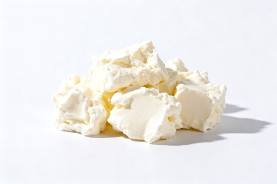 White creamy substance chunks