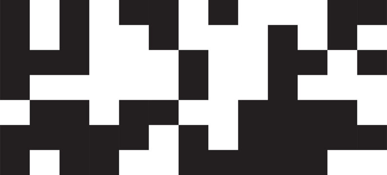 Square black and white QR code icon