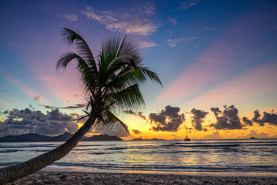 Sonnenuntergang auf La Digue