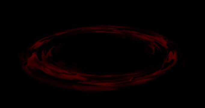 red portal effect on black background