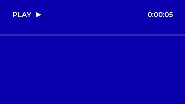 VCR Blue Screen No Signal Overlay with AV-1 OSD and Play Text