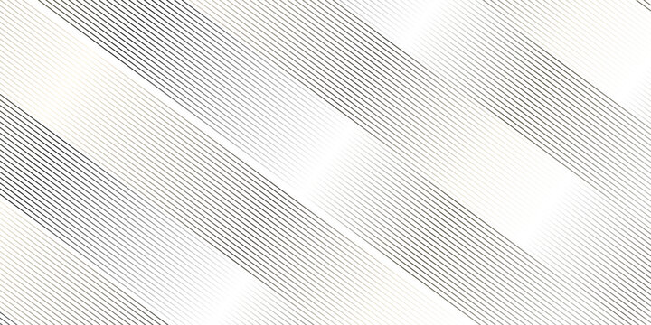 Vector seamless oblique, stripe diagonal stylish wave grid thin technology fabric line texture pattern. geometric fabric stripe line black and gray gradient beautiful repeat design.