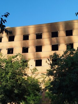 Edificio quemado, M&aacute;laga 