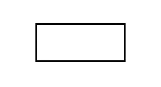 Rectangle Shape Geometric Figure.