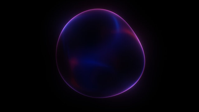 Minimal neon plasma sphere soft magenta rim glow black background. Deep indigo core with subtle red diffusion inside. Clean futuristic black background. aura ultraviolet gradient sphere soft aura.