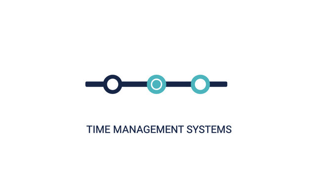 Time management systems concept icon.