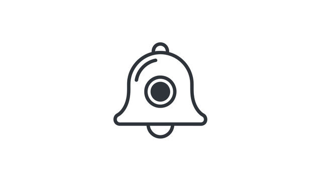 Notification bell icon alert symbol.