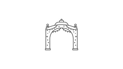 Ornate Archway Entrance Structure Design. © Lisdiyati