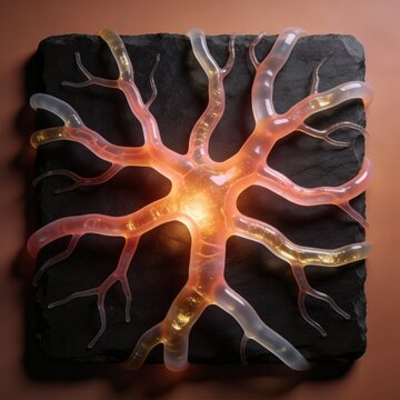 Artificial vascular network tissue engineering 3D render loop