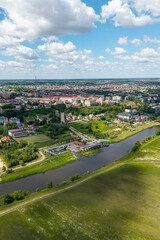 Fototapeta premium Łomża – miasto nad rzeką Narew. Polska