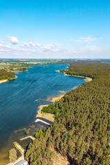 Jezioro Rajgrodzkie – jezioro leżące na terenie Pojezierza Ełckiego. Polska.  © Tomasz Warszewski