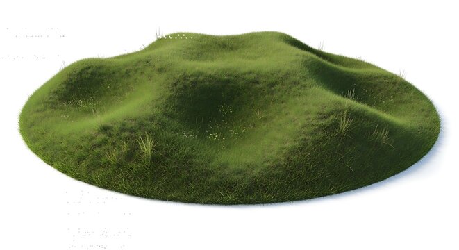 Green mossy rounded carpet texture.