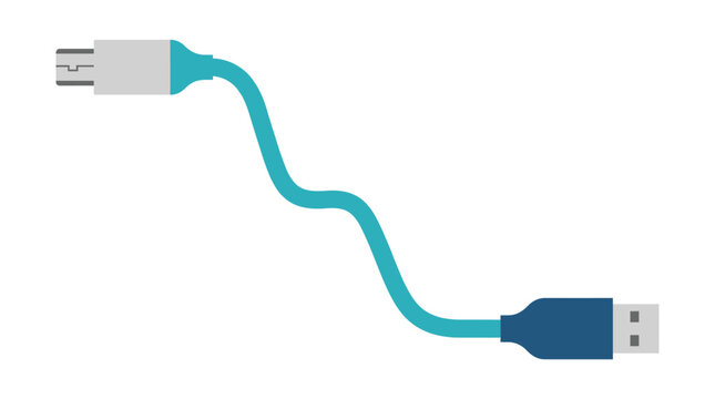 Flexible USB Cable with USB Connectors.