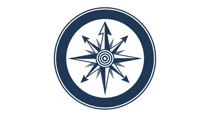 Nautical compass design featuring directional arrows, ideal for navigation themes and travel © Payu