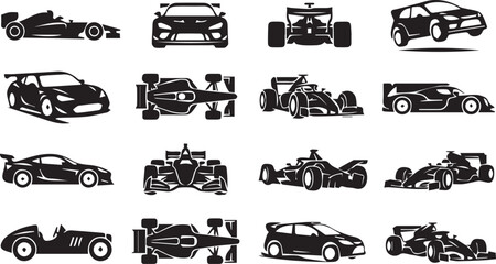 Vector Set of Racing and Sports Cars Icons © Vector 4 You