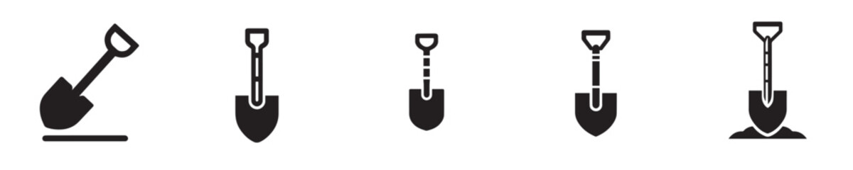 shovel vector with silhouette style © sarah16blakeyxh2