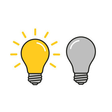 Light Bulb Ideas Concept Illustration.