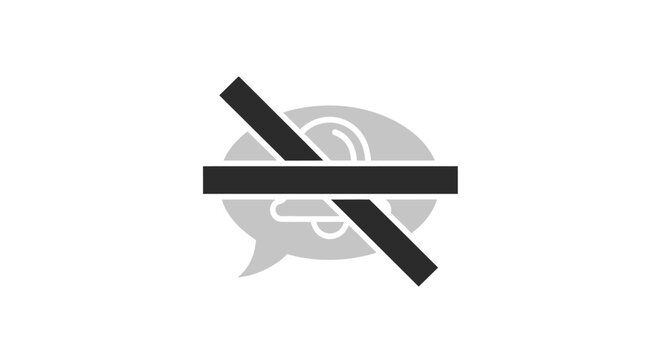 Forbidden Prohibited Sign Symbol Icon.