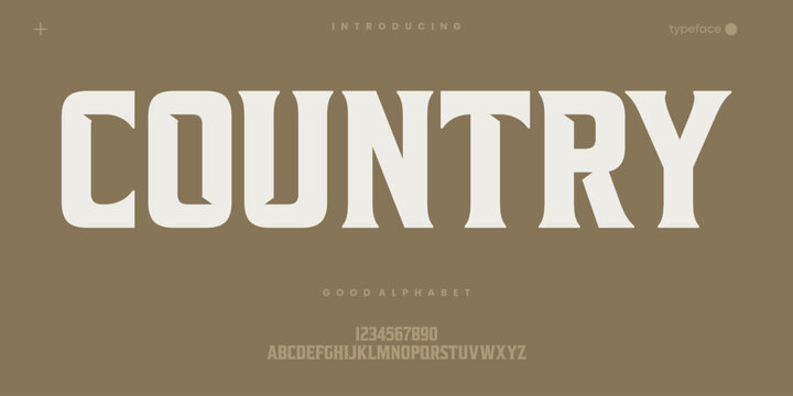 Western slab font for vintage branding projects