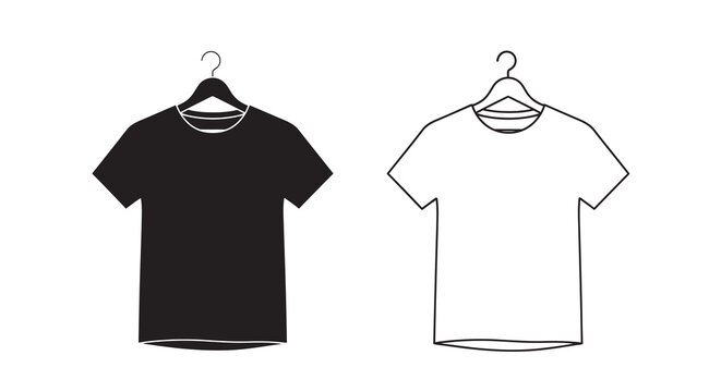 t shirt silhouettes on hangers t shirt silhouette