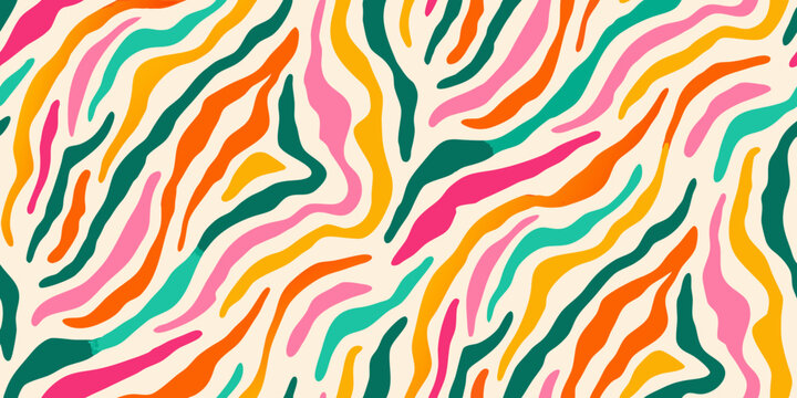 colorful zebra like stripes pattern on white background zebra like organic lines abstract