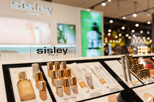 Almaty, Kazakhstan - August 03, 2025: Sisley Paris products in store
