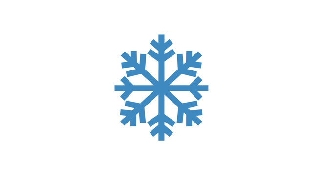 Blue Snowflake Ice Crystal Winter.