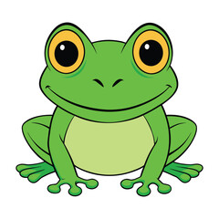 Obraz premium Frog is a fascinating amphibian known for its powerful jumping legs, smooth skin, and life cycle from tadpole to adult. It thrives in wetlands and helps control insects. 