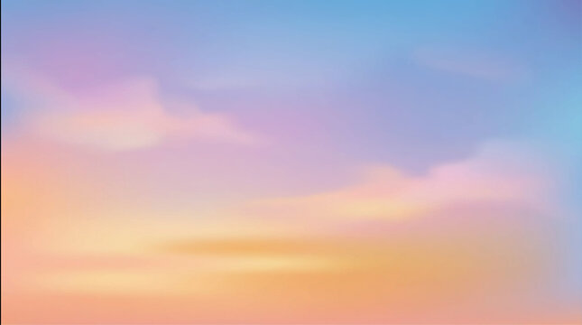 Soft Gradient Sky Background Pastel Cloud Abstract Design