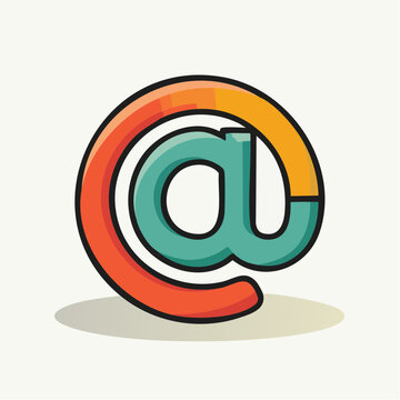 Stylized At Symbol Icon