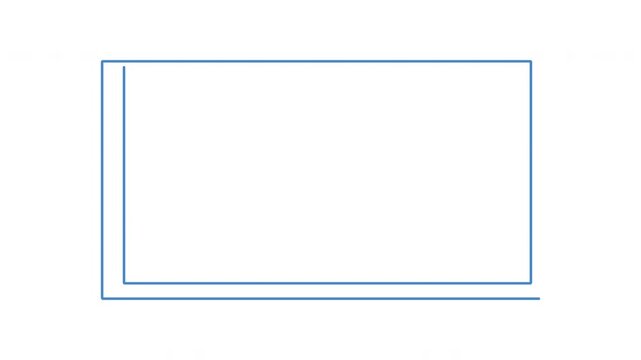 Rectangular, square shape, frame, buble, outline self drawing animation. Blue line animated on white background. Copy space. Set	