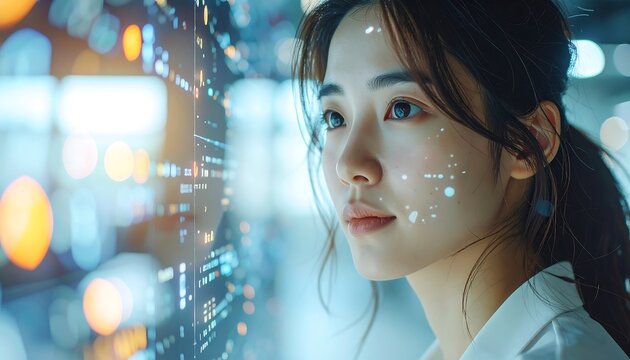 Cinematic Photography Of Lady Focused In Quiet Atmosphere