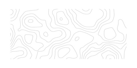Fototapeta premium Geographic Terrain Elevation Mapping with Smooth Topographic Contour Curves Seamless Relief Surface Pattern for Cartography Inspired Backgrounds