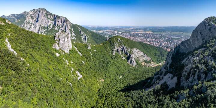 Vratsa ciry views and  mountains in Bulgaria