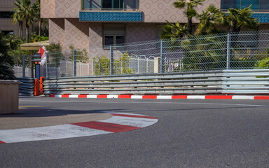 Fototapeta premium View of the empty urban race track