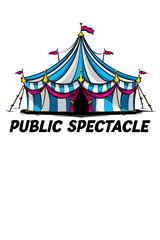 Fototapeta premium circus tent illustration