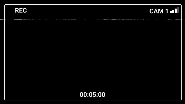 Surveillance cctv recording interface overlay screen template