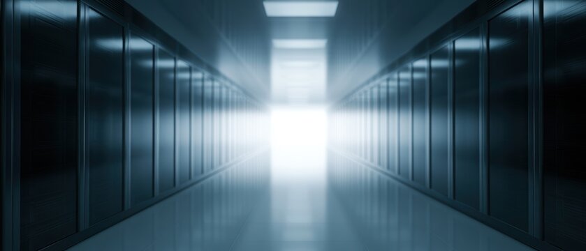 modern data center background, glowing servers, technology atmosphere