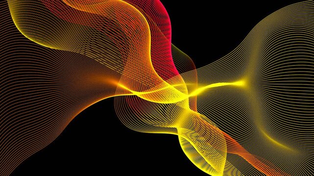 energy of the wave of line abstract background