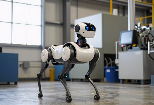 Boston Dynamics Robot Inspecting Industrial Plant