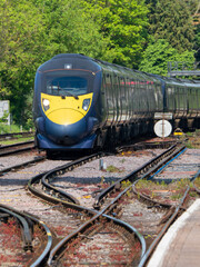 Commuter train at Canterbury West station, UK © Catalin