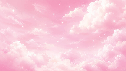 Obraz premium Sky Cloud pastel with a Colorful pink background