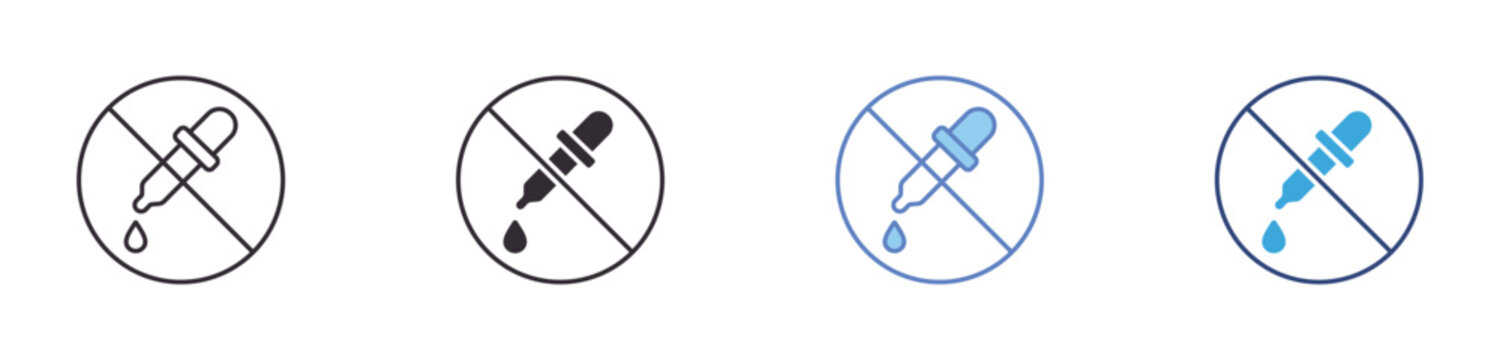 No Additives Badge Label Icon Set, additive free certification, clean ingredient product, preservative free symbol, natural food packaging vector icons