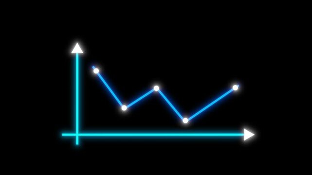 Digital financial business chart bars, Financial investment trends around the world, Big data and stock market, Business and finance background concept.