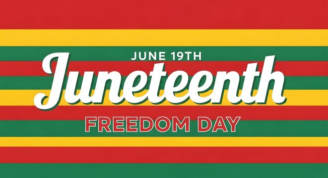 Juneteenth Freedom Day Celebration Background