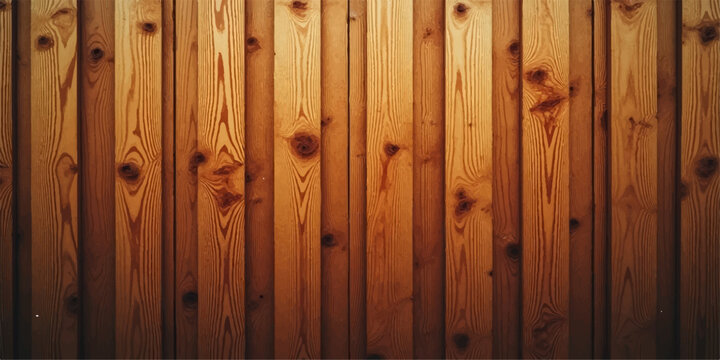 Old wooden wall texture background with rough brown wood plank pattern and natural timber surface design
