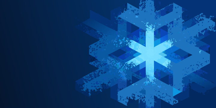 abstract isometric cluster of glowing blue cubes on dark background geometric pattern